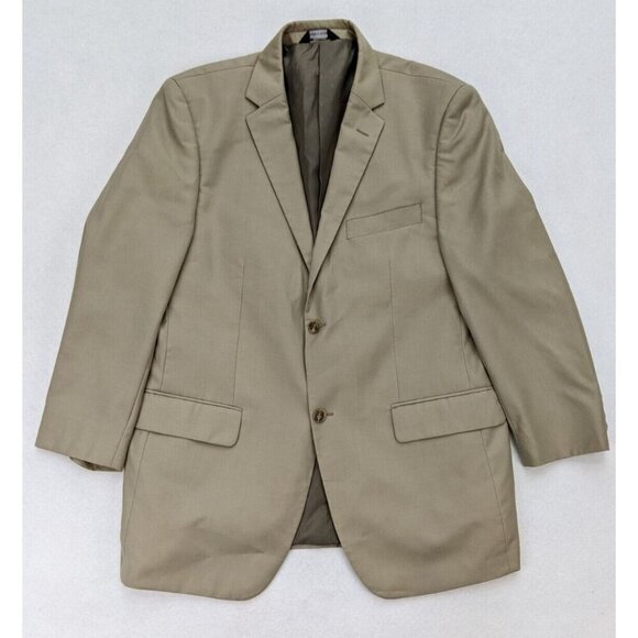 Angelo Rossi Men's Blazer Size 42R Beige Sport Coat Jacket - Picture 2 of 16